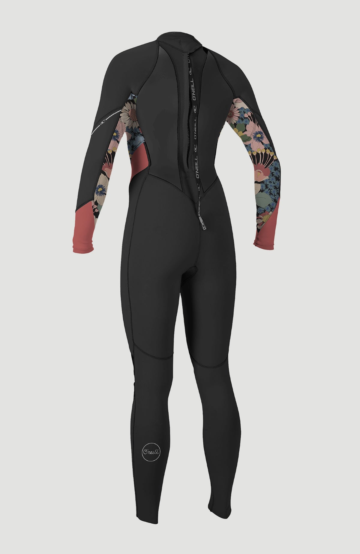 Bahia 3/2mm Back Zip Full Wetsuit | BLACK/TWIGGY/TEA ROSE