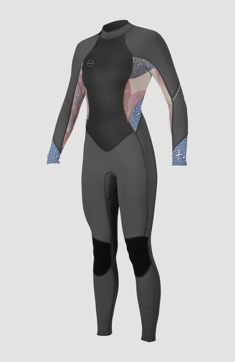Bahia 3/2mm Back Zip Full Wetsuit | GRAPHITE/DESERT BLOOM/DRIFT BL