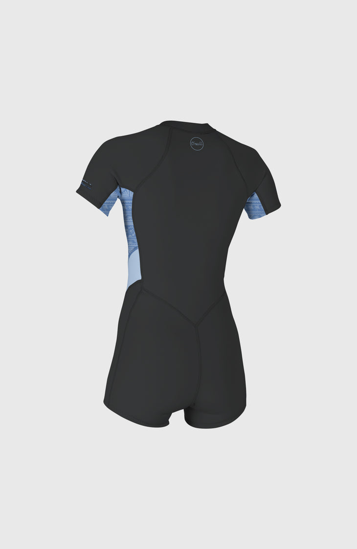Bahia 2/1mm Front Zip Shortsleeve Spring Wetsuit | TMPRDSTL/SURFABSTRT/CHAMBRYBLU