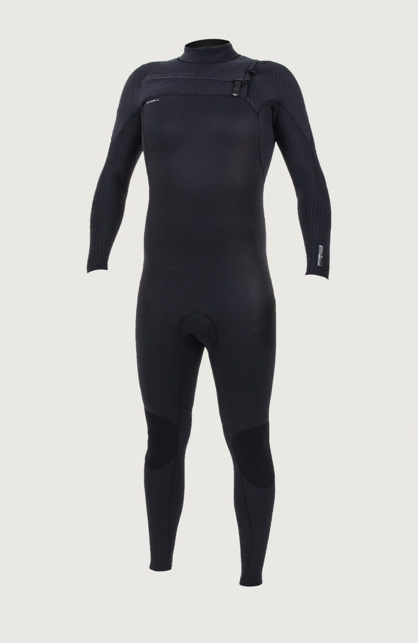 Hyperfreak Plus 3/2mm Chest Zip Full Wetsuit | BLACK/BLACK