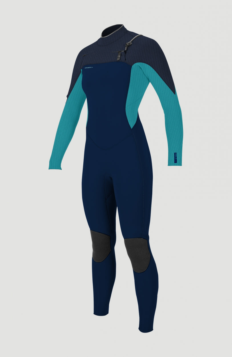 Hyperfreak Plus 4/3mm Chest Zip Full Wetsuit | Dark Blue