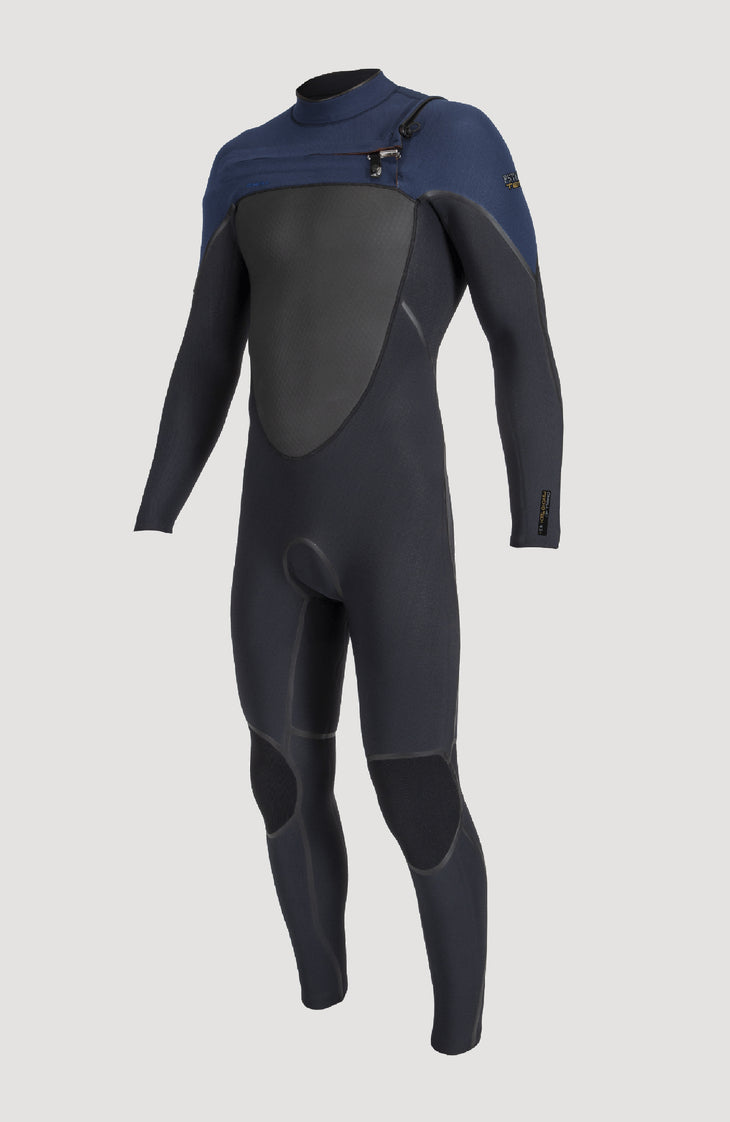 Psycho Tech 4/3mm Chest Zip Full Wetsuit | BLACK/NAVY