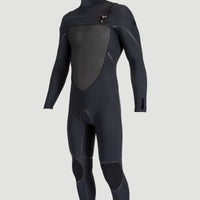 Psycho Tech 6/4mm Chest Zip Full Wetsuit with Hood | BLACK/BLACK