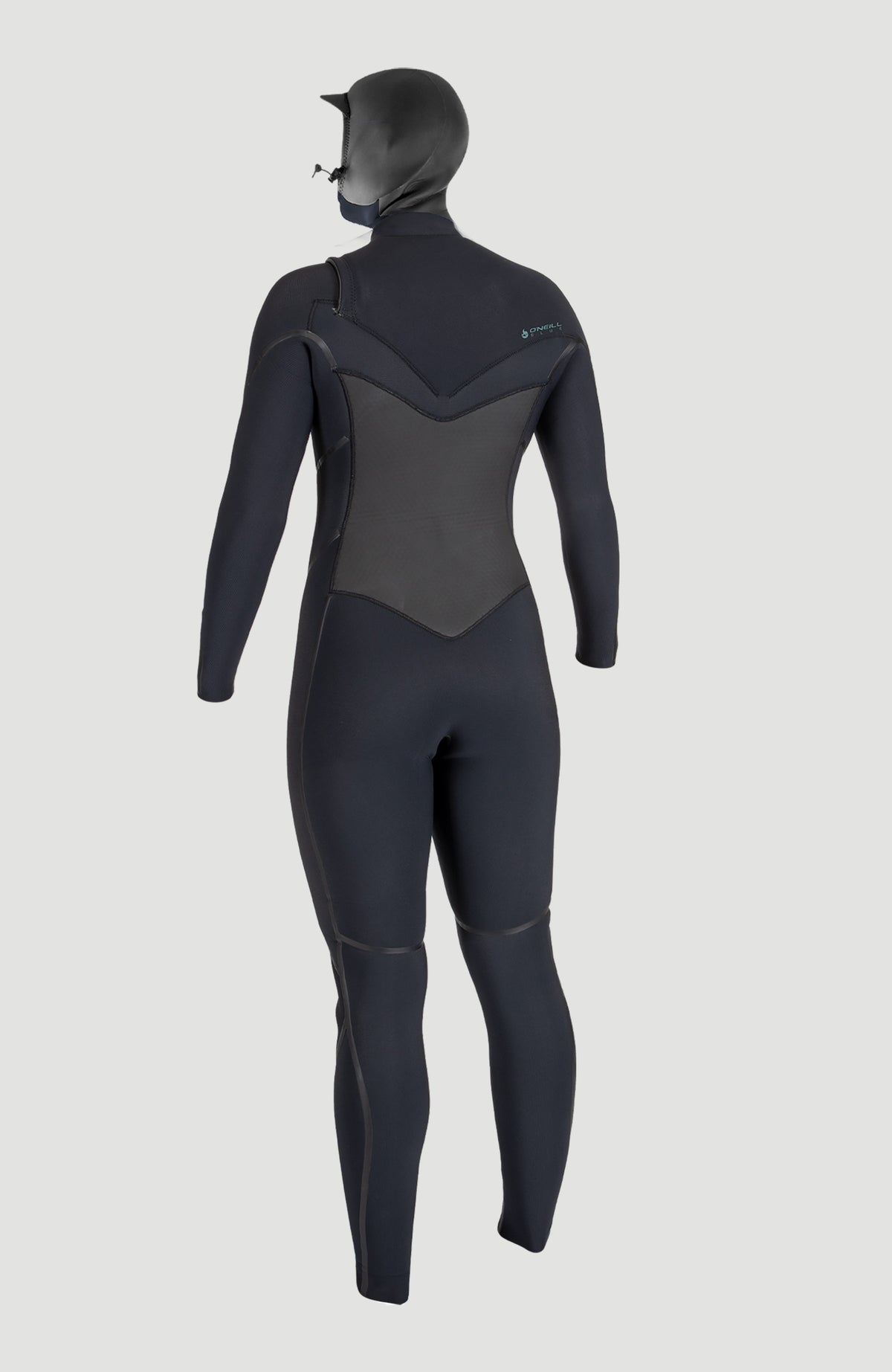 Psycho Tech 6/4mm Chest Zip Full Wetsuit with Hood | BLACK/BLACK