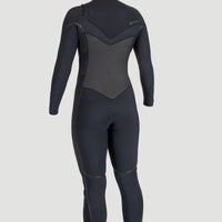 Psycho Tech 6/4mm Chest Zip Full Wetsuit with Hood | BLACK/BLACK