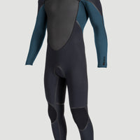 Psycho Tech 5/4mm Chest Zip Full Wetsuit | BLACK/CADET BLUE