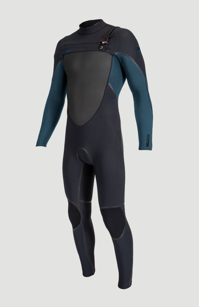 Psycho Tech 5/4mm Chest Zip Full Wetsuit | BLACK/CADET BLUE – O