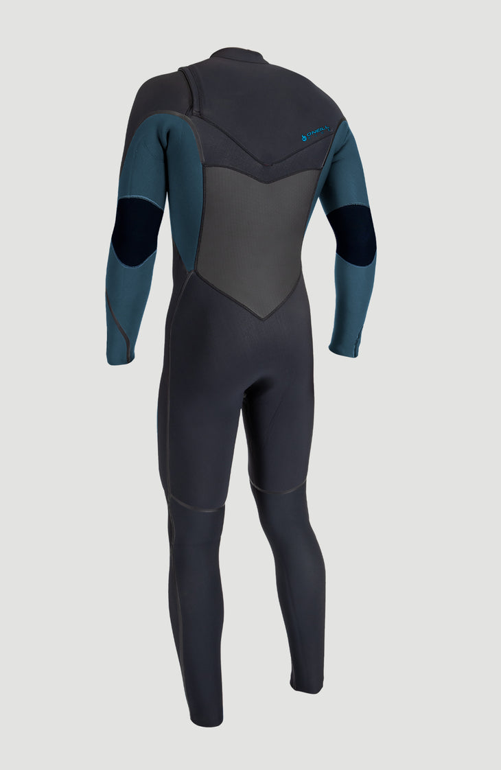 Psycho Tech 5/4mm Chest Zip Full Wetsuit | BLACK/CADET BLUE