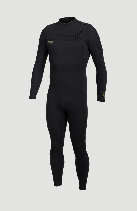 Hyperfreak Fire 3/2+mm Chest Zip Full Wetsuit | BLACK/BLACK