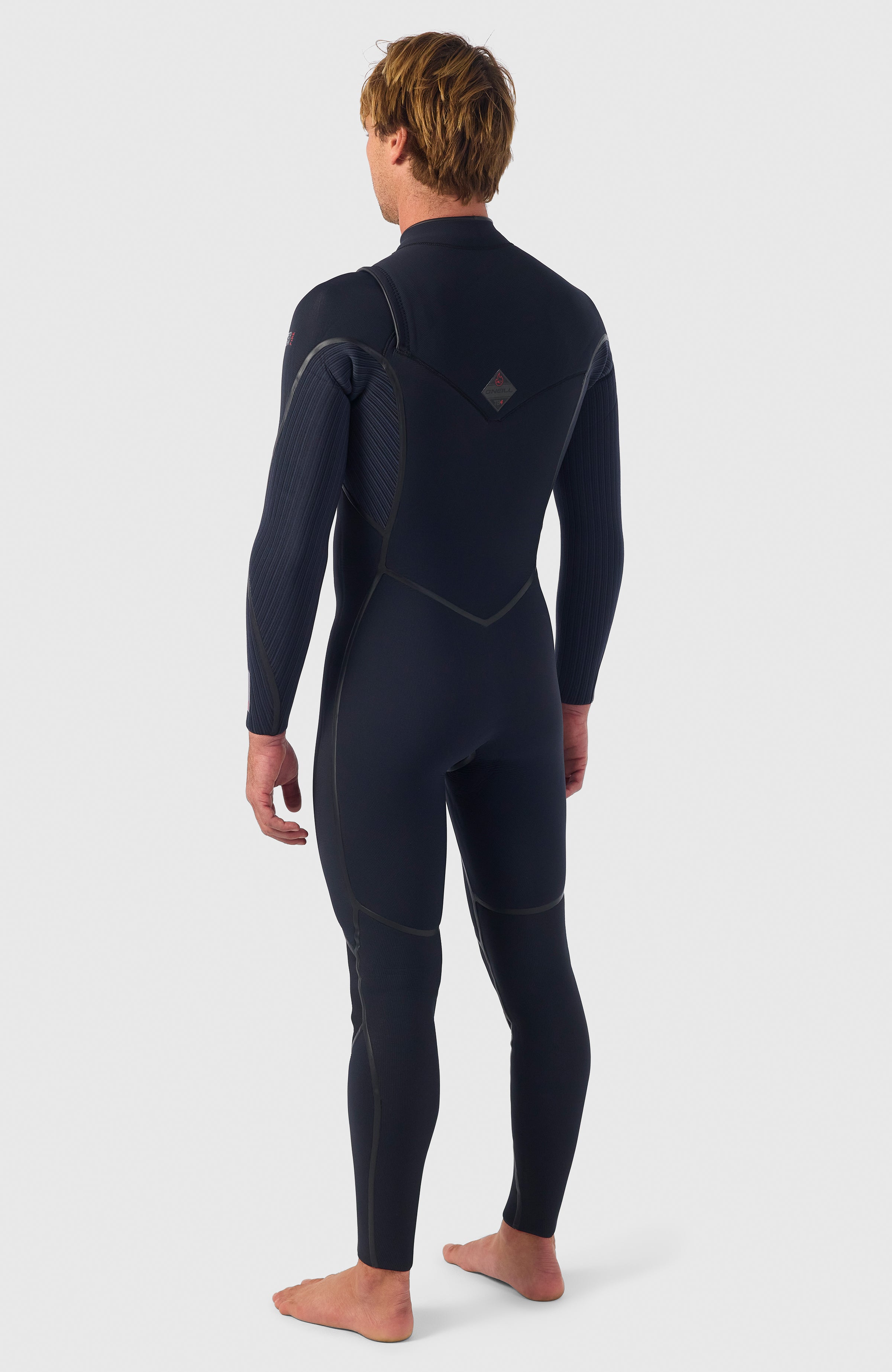Hyperfreak Fire 4/3mm+ Chest Zip Full Wetsuit | BLACK/BLACK – O
