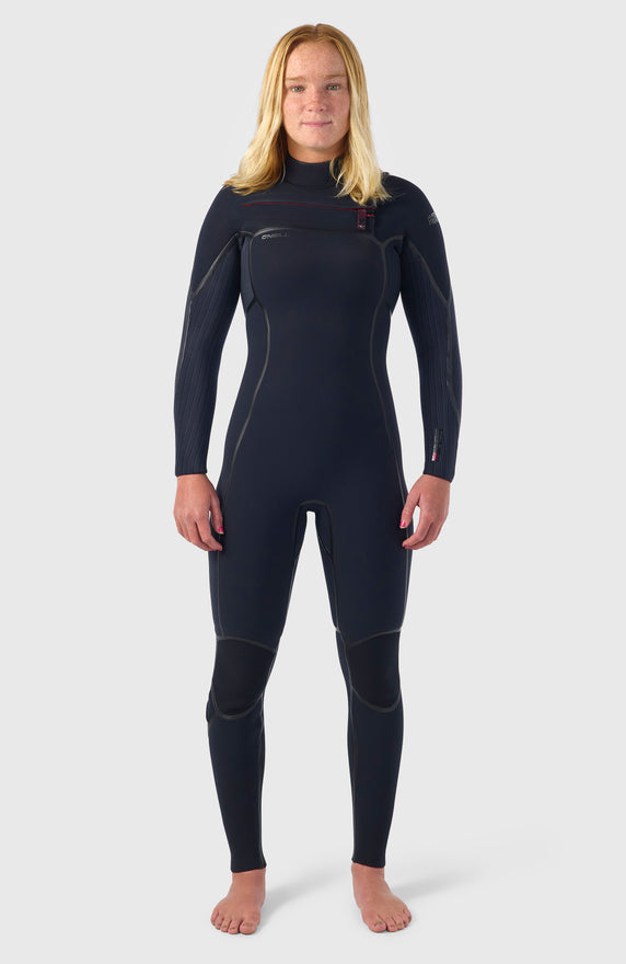 Hyperfreak Fire 3/2+mm Chest Zip Full Wetsuit | BLACK/BLACK