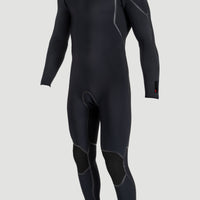Hyperfreak Fire 5/4+mm Back Zip Full Wetsuit | BLACK/BLACK