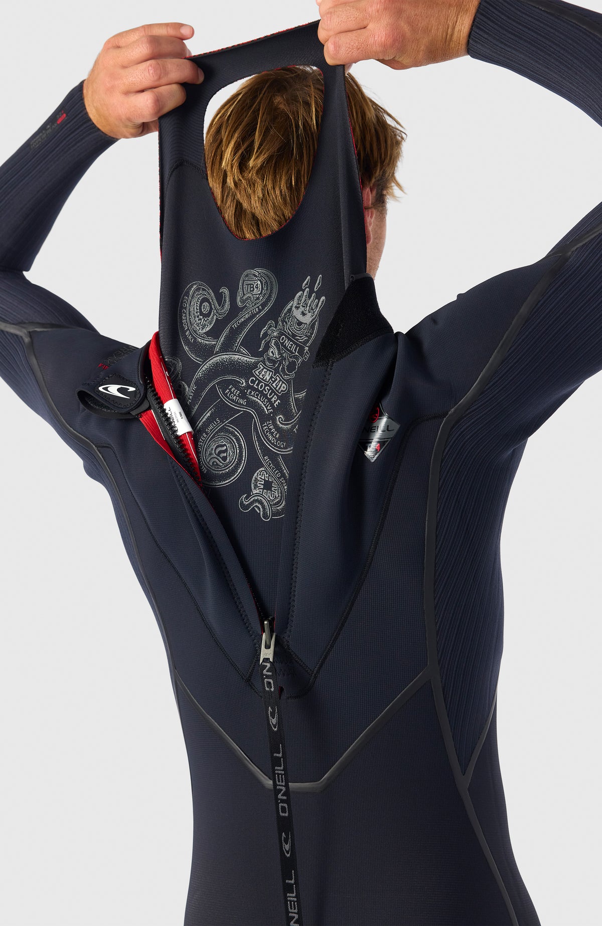 Hyperfreak Fire 5/4+mm Back Zip Full Wetsuit | BLACK/BLACK