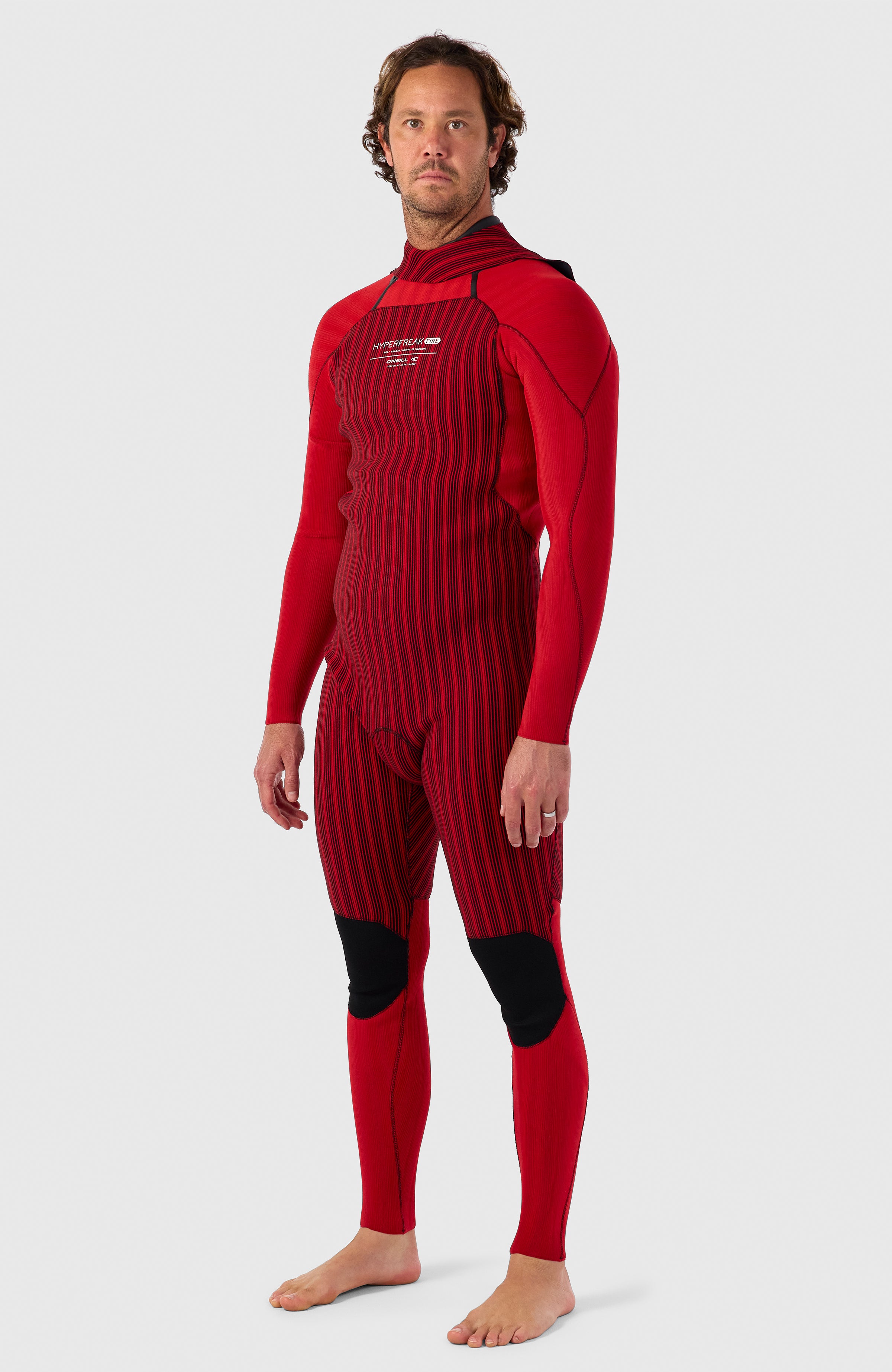 Hyperfreak Fire 5/4mm+ Back Zip Full Wetsuit | BLACK/BLACK – O