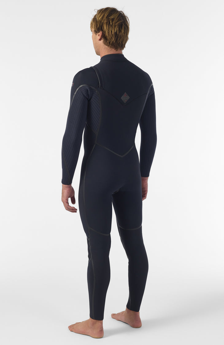 Hyperfreak Fire 5/4mm+ Chest Zip Full Wetsuit | BLACK/BLACK