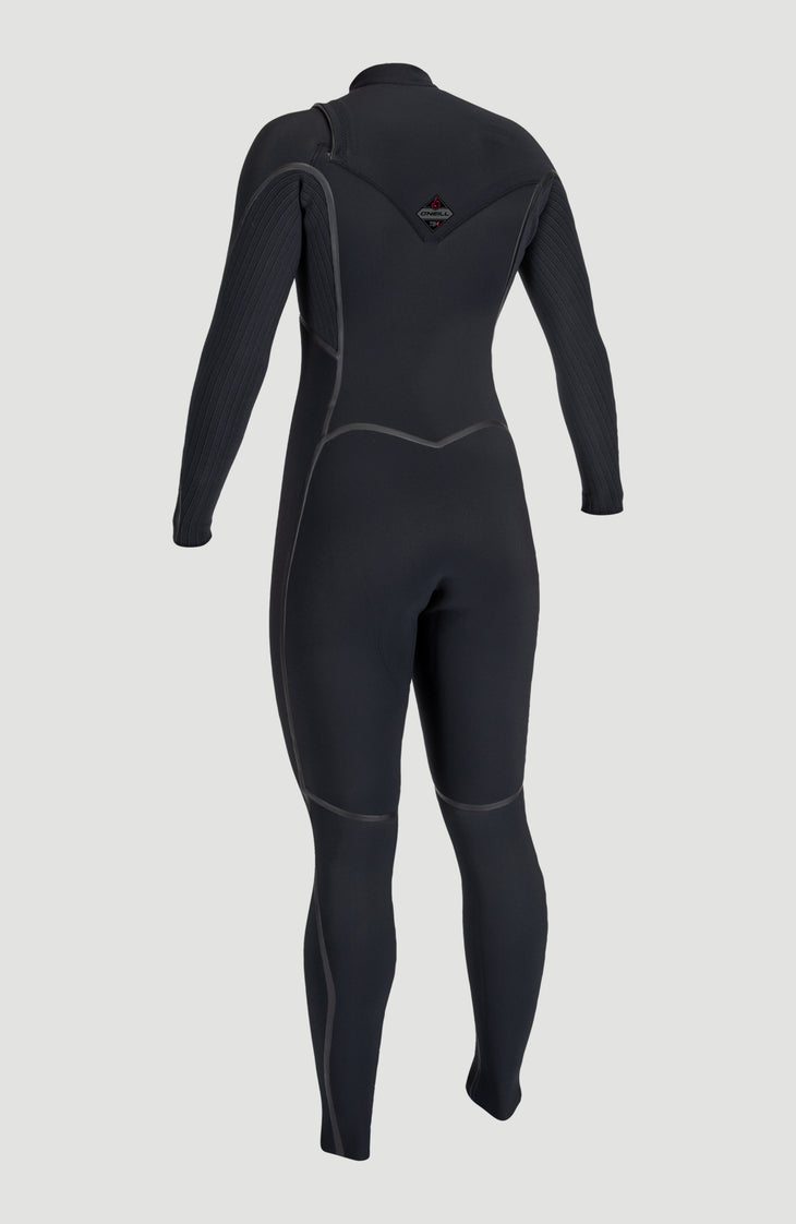 Hyperfreak Fire Plus 5/4mm Chest Zip Full Wetsuit | BLACK/BLACK
