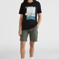 Beach Break Cargo Shorts | Military Green -A