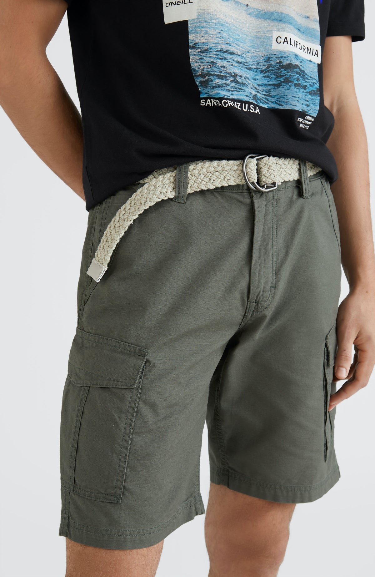 Beach Break Cargo Shorts | Military Green -A