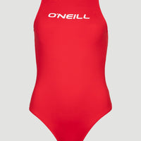 Essentials O'Neill Logo Swimsuit | Red Coat