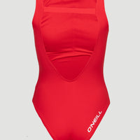Essentials O'Neill Logo Swimsuit | Red Coat