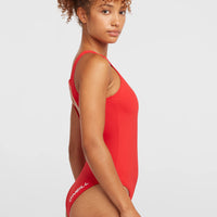 Essentials O'Neill Logo Swimsuit | Red Coat