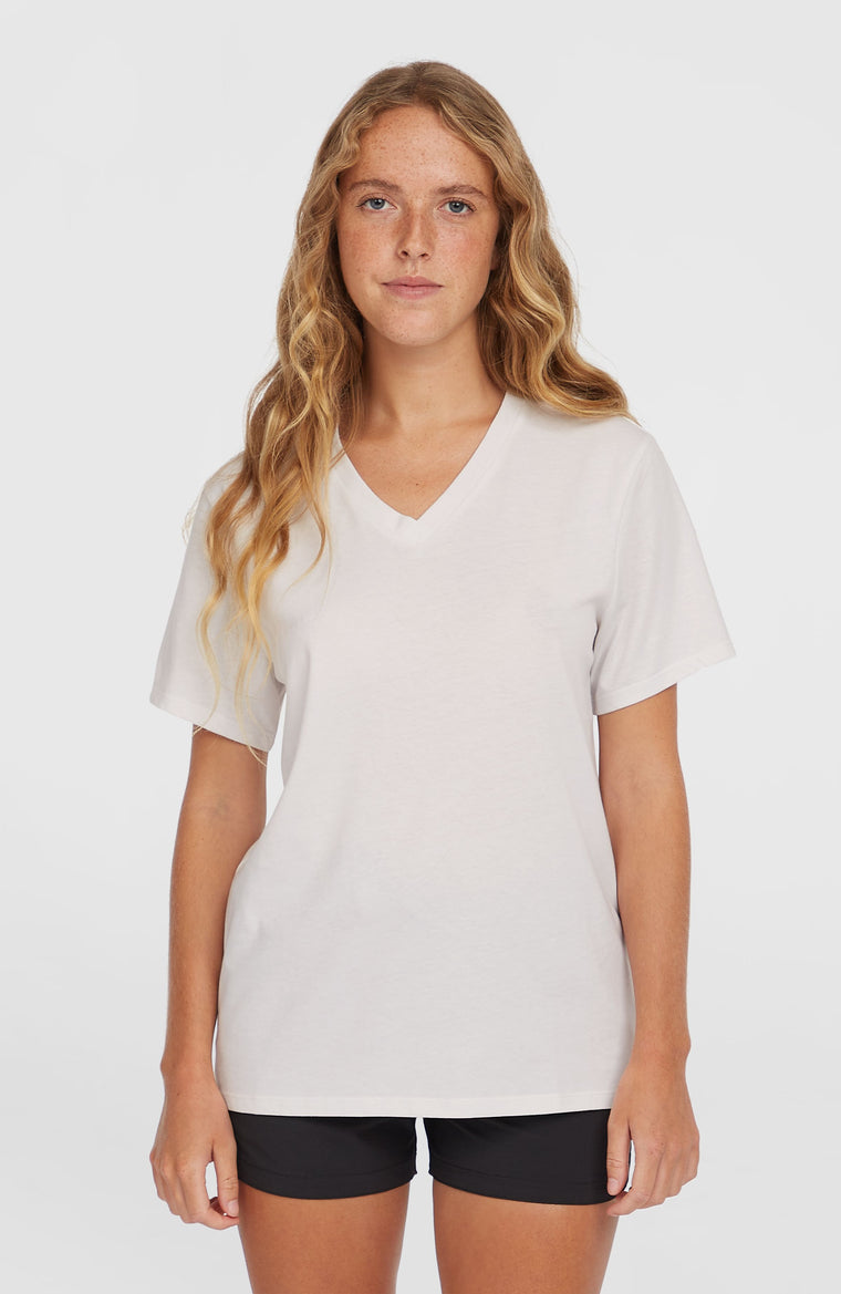 Essentials V-Neck T-Shirt | Snow White