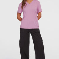 Essentials V-Neck T-Shirt | Violet Tulle