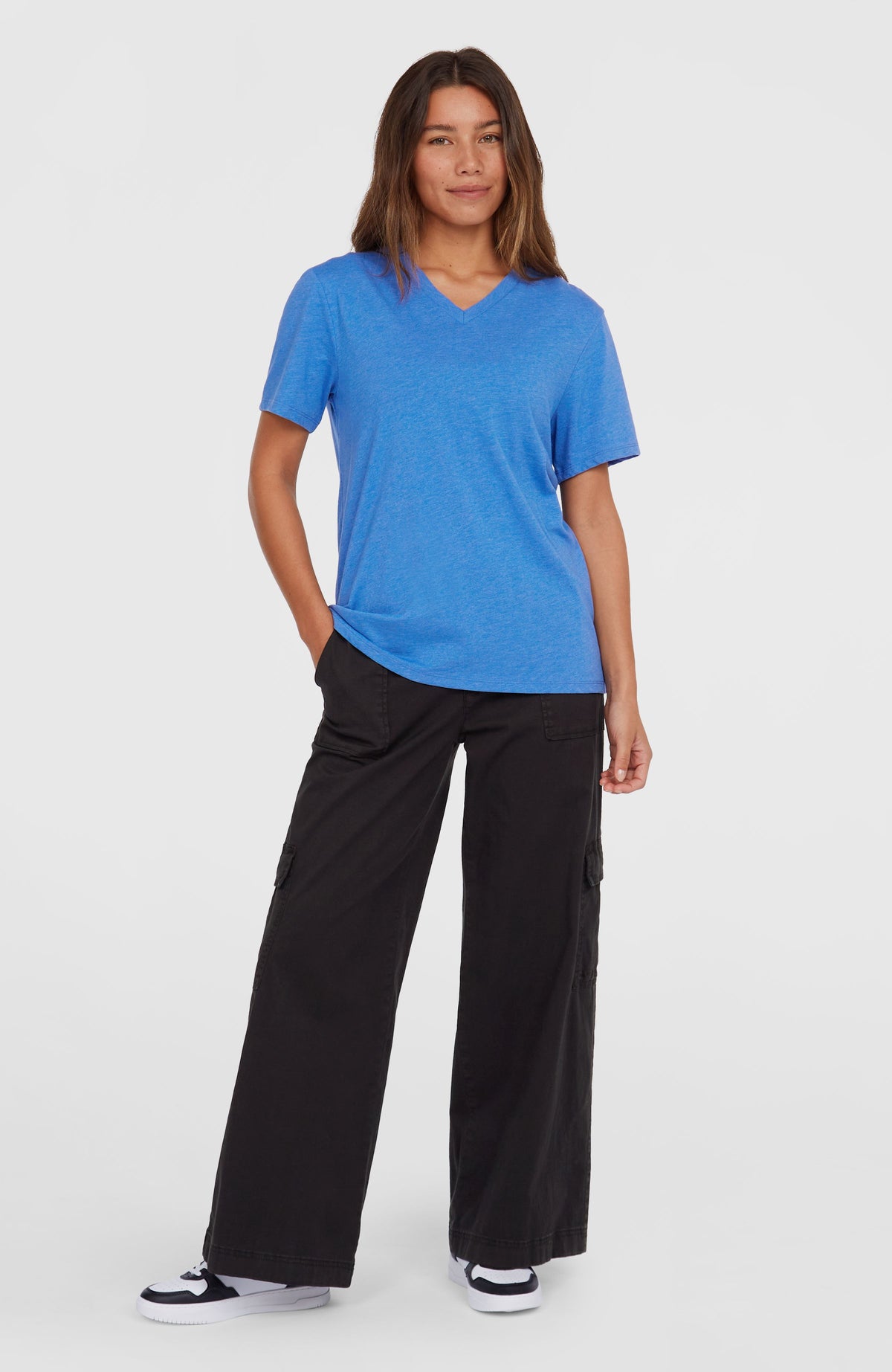 Essentials V-Neck T-Shirt | Palace Blue