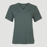 Essentials V-Neck T-Shirt | Balsam Green