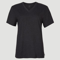 Essentials V-Neck T-Shirt | Black Out