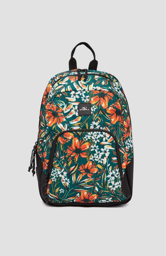 Wedge Small Backpack | Flower Wall