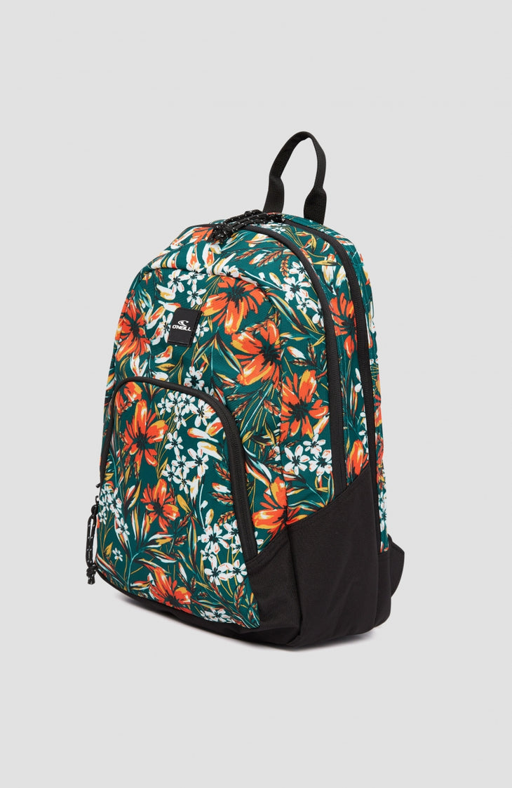 Wedge Small Backpack | Flower Wall
