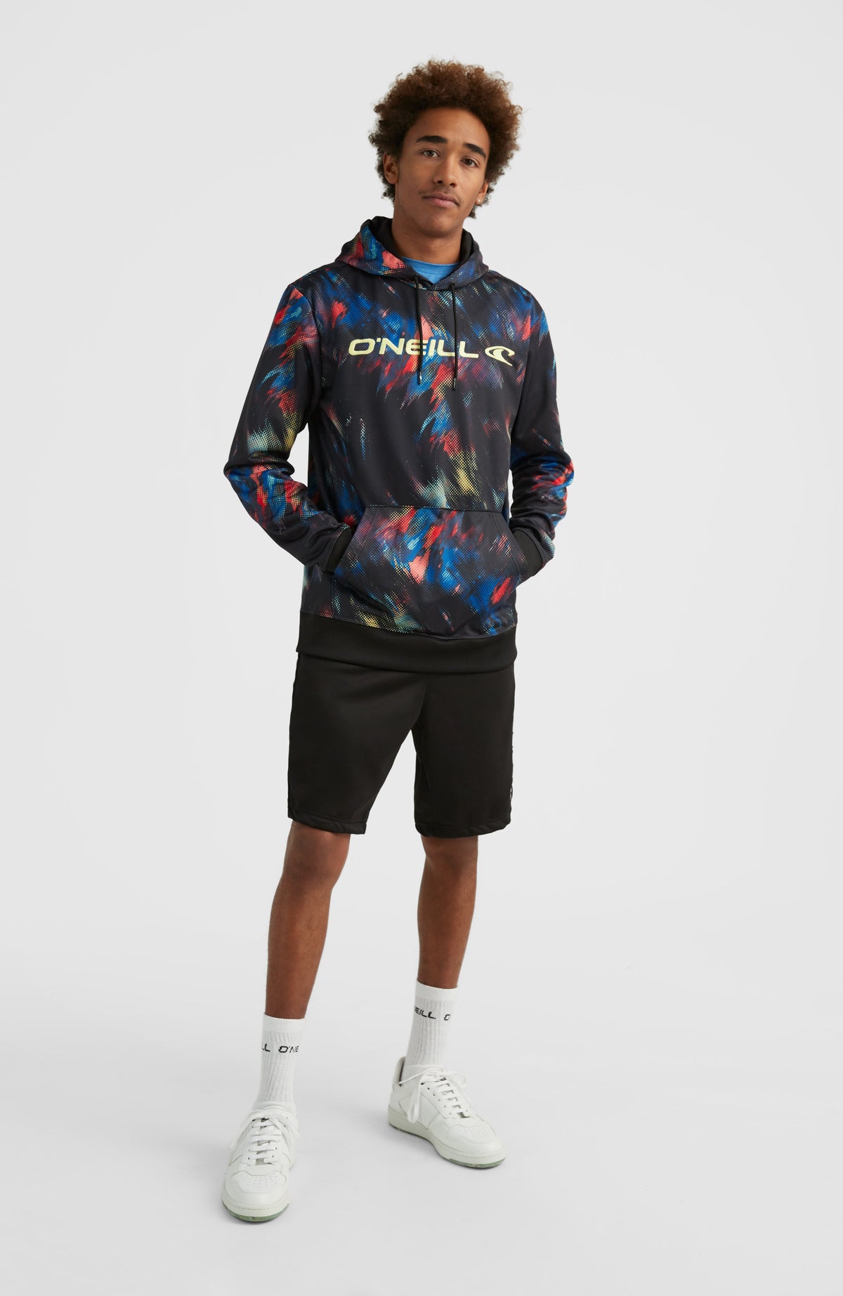 Rutile Hoodie Fleece | Black Future Fade