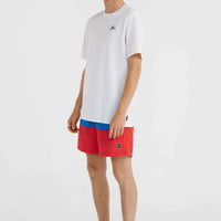 Frame Block Swim Shorts | Red Multi 2