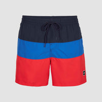 Frame Block Swim Shorts | Red Multi 2