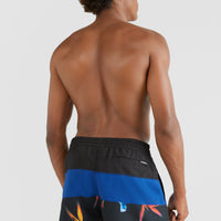 Frame Block Swim Shorts | Blue Multi 6