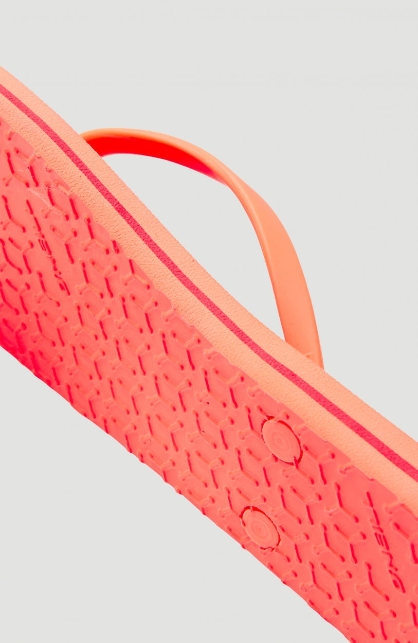 Neon coral sandals store