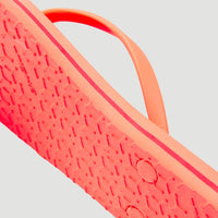 Profile Logo Sandals | Neon Coral