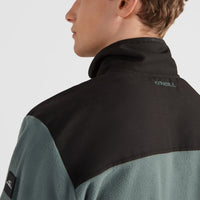 Utility Fleece Jacket | Balsam Green Colour Block