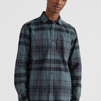 Checked Flannel Shirt | Green Plaid Check