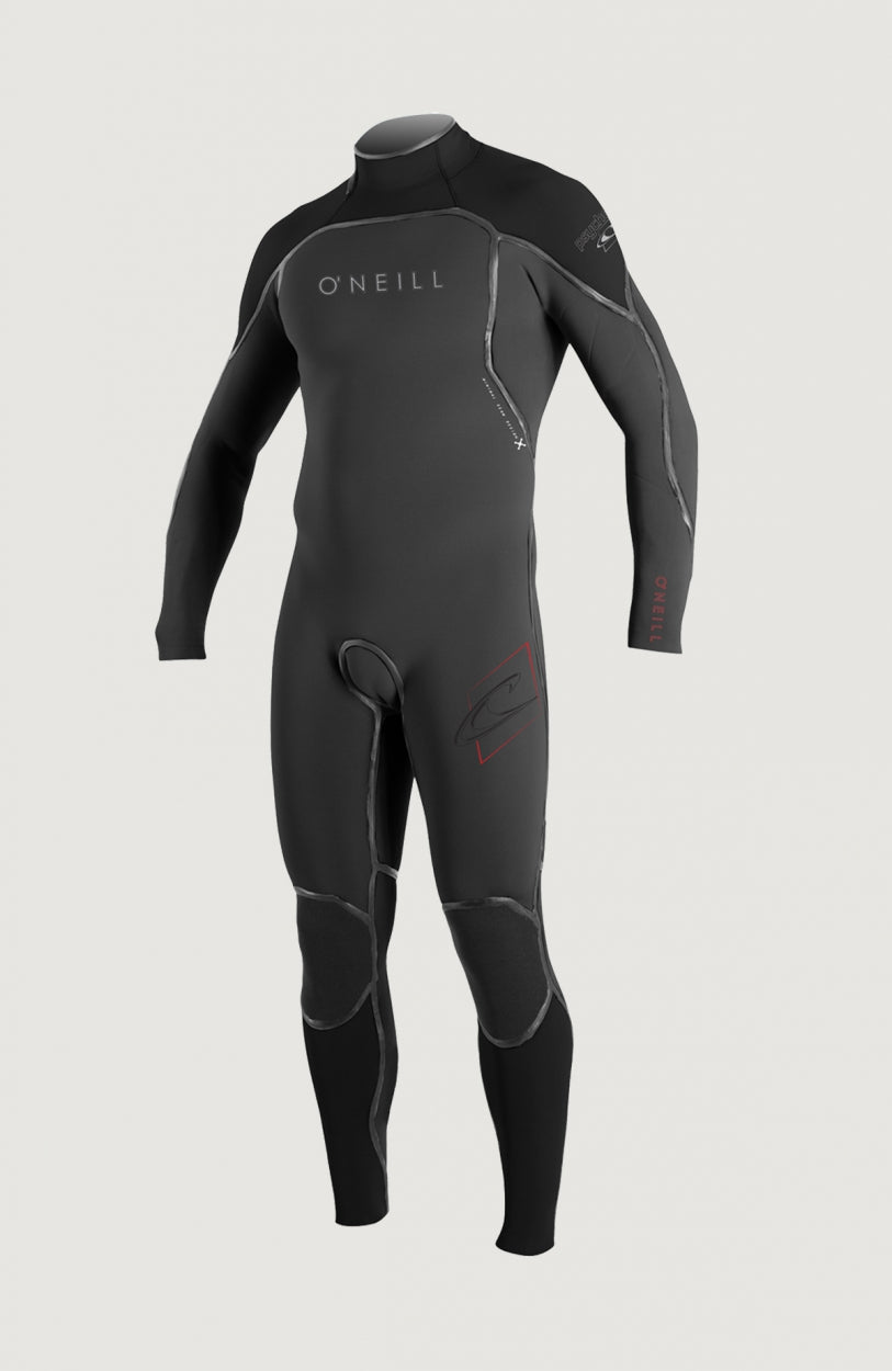 O'Neill Psycho One 3/2 Mid-tier Chest-Zip Steamer — full deck view