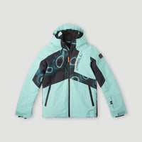 All Over Print Hammer Snow Jacket | Blue Heat Map