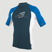 Skins Short Sleeve Turtleneck | CADET BLUE/WHITE/OCEAN