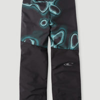 Anvil All Over Print Snow Pants | Blue Heat Map
