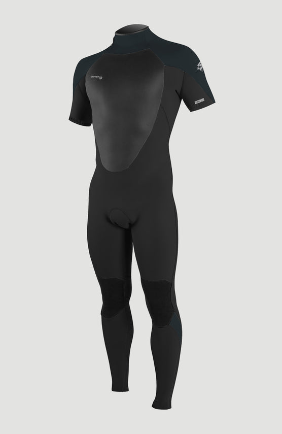 Epic 3/2mm Back Zip Shortsleeve Full Wetsuit Men | BLACK/GUN METAL/GUN METAL