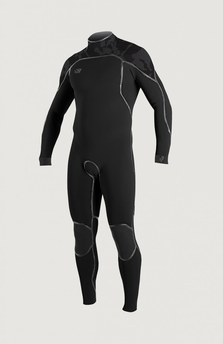 Psycho One Back Zip 4/3mm Full Wetsuit | Black