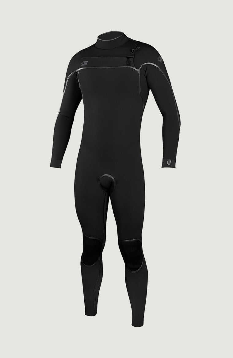 Psycho One Chest Zip 4/3mm Full Wetsuit | BLACK/BLACK