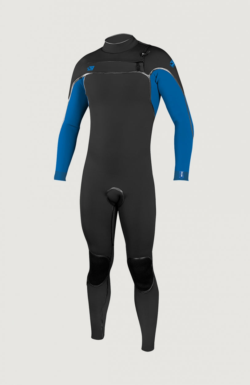 Psycho One Chest Zip 4/3mm Full Wetsuit | BLK/OCEAN