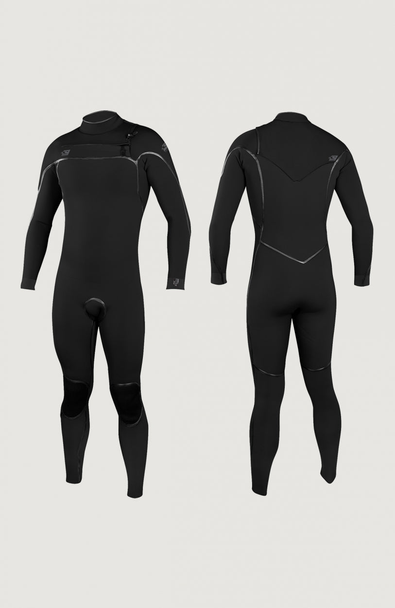 Psycho One Chest Zip 5/4mm Full Wetsuit | BLACK/BLACK