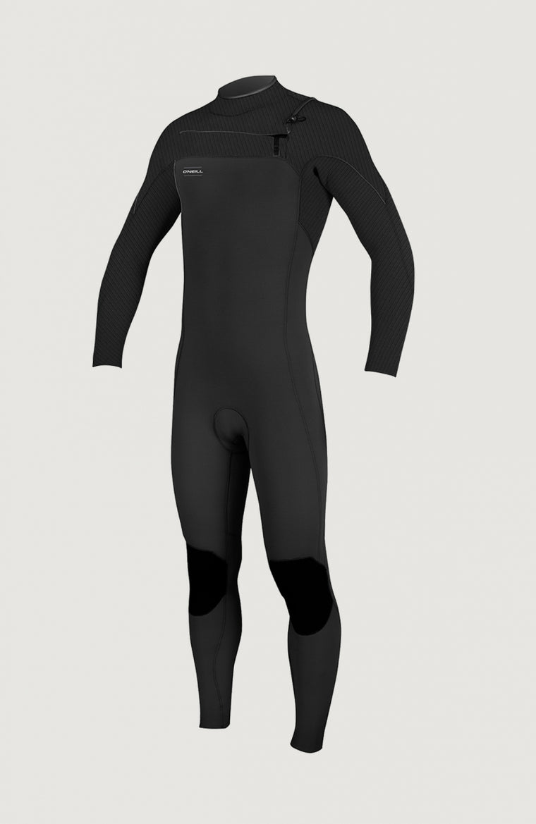 Hyperfreak Chest Zip 3/2mm Full Wetsuit | BLACK/BLACK